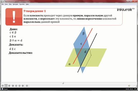 Аналитический подход к доказательству отсутствия пересечения прямых в плоскости.