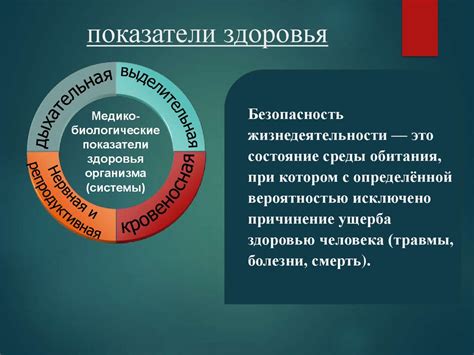 Биологические основы здоровья и жизнедеятельности человека