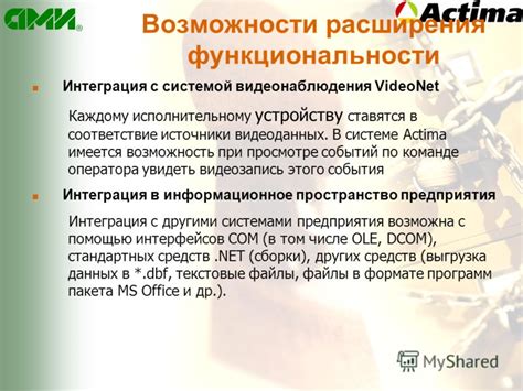 Возможности расширения функциональности с использованием g12