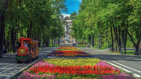 Круглосуточные оазисы зелени в сердце живописных уголков Самары - парк Гагарина и парк им. Чапаева