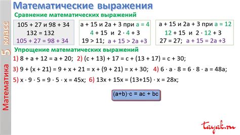 Математические выражения с однородными операциями: правила расстановки приоритетов