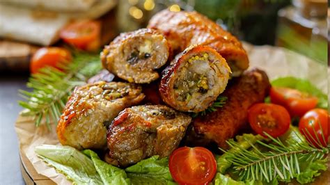 Мясные рулеты с грибами: просто и очень вкусно