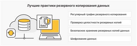 Настройте резервное копирование в хранилище ваших данных
