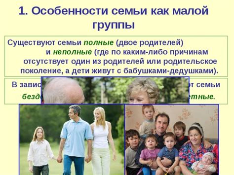 Неполные семьи и их особенности