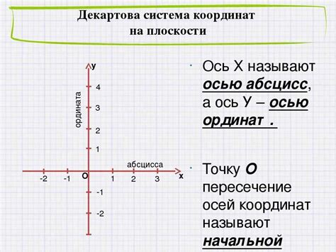 Основные правила записи координат х и у
