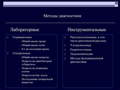 Особенности заболевания и методы диагностики