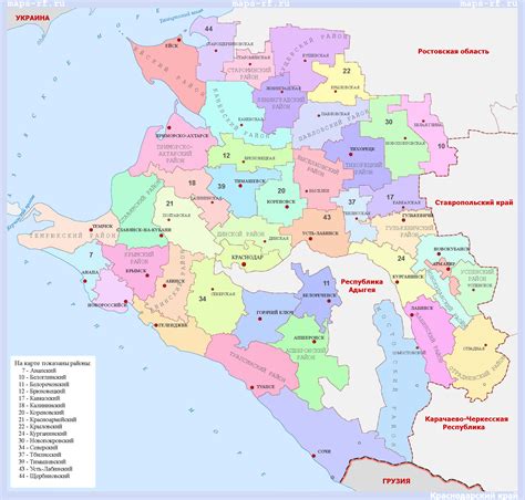 Откройте карту и изучите районы города