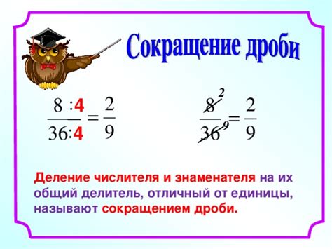 Позиционирование числителя и знаменателя в дробных уравнениях