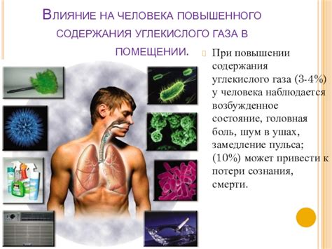 Последствия повышенного содержания углекислого газа в организме