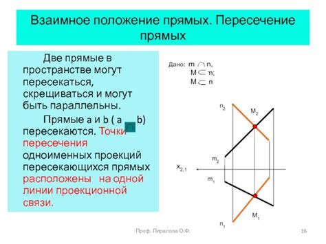 Применение доказательств отсутствия пересечения прямых в плоскостях