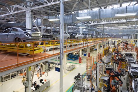 Процесс сборки автомобилей на заводе Mitsubishi