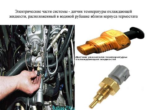 Расположение датчика температуры салона автомобиля