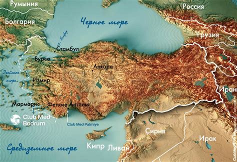Расположение курорта на географической карте