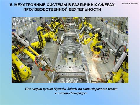 Роль машины и механизма в различных отраслях промышленности