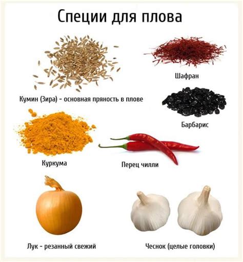 Роль экзотического специй в разнообразии плова