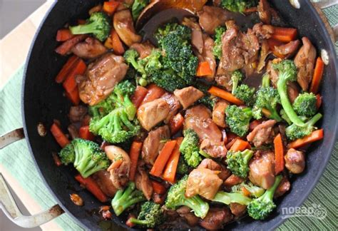 Секрет приготовления курицы с овощами в терияки соусе