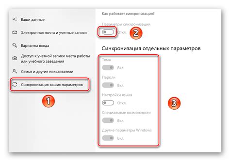 Секция настроек «Аккаунты и синхронизация»