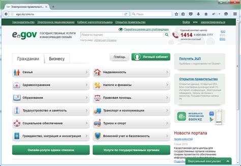 Сервисы электронного правительства