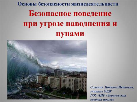 Система предупреждения и готовности жителей к угрозе цунами в стране