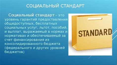 Социальные стандарты и прессия на соблюдение норм