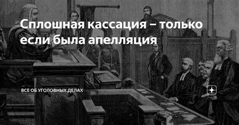 Апелляция: решающий момент в уголовных делах
