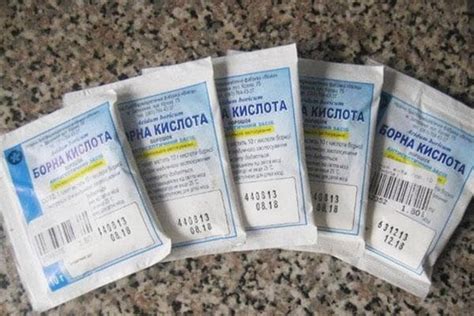 Безопасность использования борной кислоты для отбеливания
