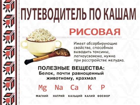 Богатый состав рисовой каши
