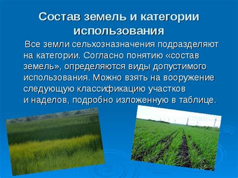 Виды единовременного перевода земель сельхозназначения