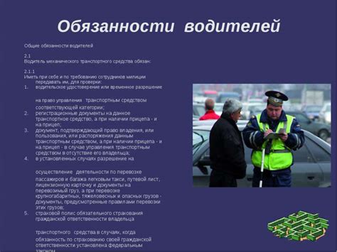 Водитель: роль и обязанности