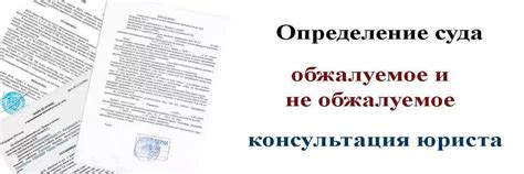 Возможность обжалования определения суда