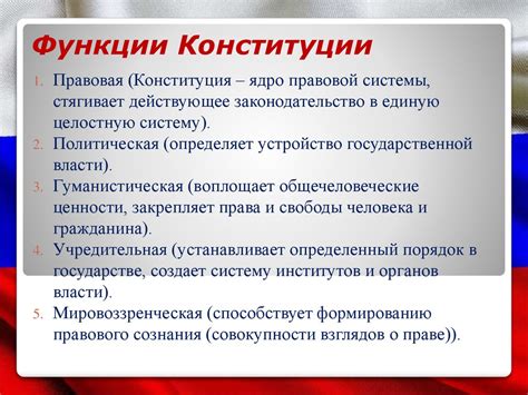 На пути к общей цели: Роль Конституции РФ в развитии правового государства