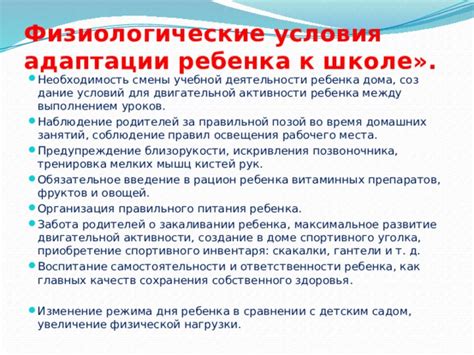 Необходимость адаптации учебной программы