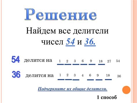 Общие делители чисел 35 и 40