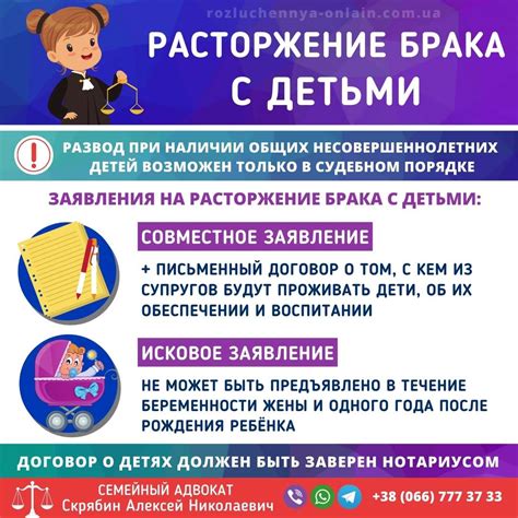 Обязательные условия и документы для развода с ребенком