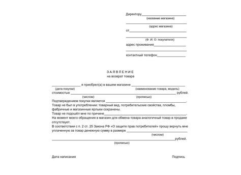 Ограничения и исключения при возврате товара