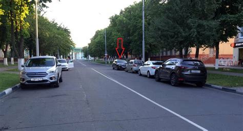 Ограничения парковки на противоположной стороне дороги