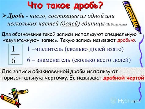Определение дроби