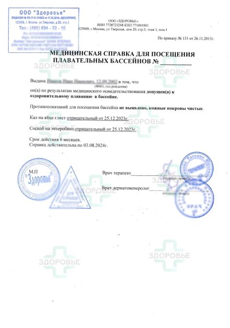 Основные моменты прохождения флюорографии для справки в бассейн