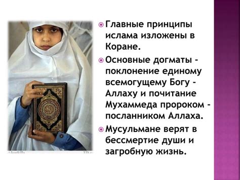 Основные принципы ислама и христианства