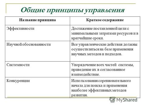 Основные принципы и общие рекомендации