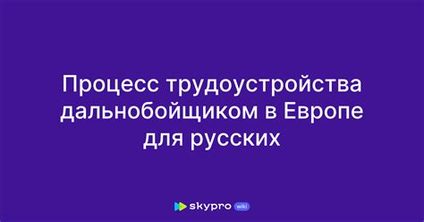 Основные проблемы трудоустройства русских в Европе