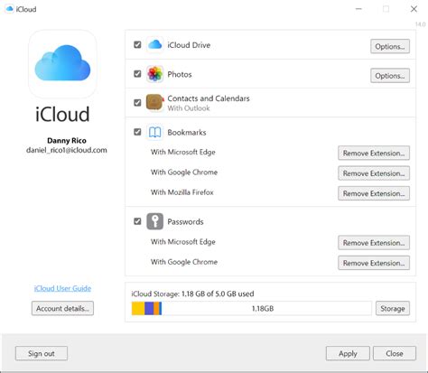 Отключение iCloud на компьютере: простые действия