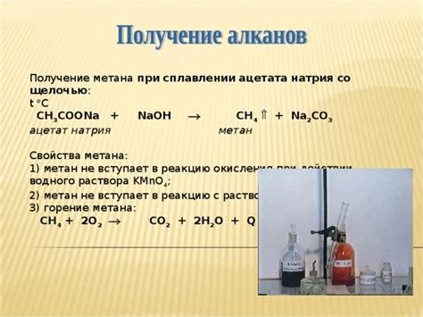 Перспективы применения метана, полученного из ацетата натрия