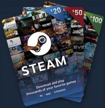 Подарочные карты Steam в России