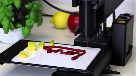 Поле применения 3D печати еды