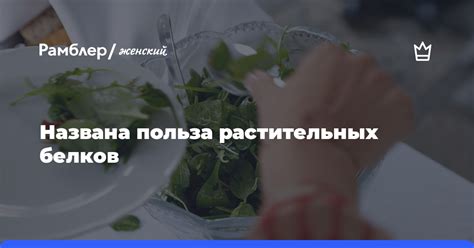 Польза растительных белков в рисовой лапше