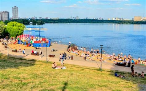Популярные пляжи Москвы-реки в 2021 году