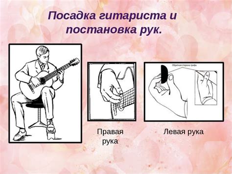 Правильная позиция руки и пальцев при игре на гитаре