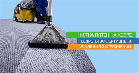 Предварительная обработка загрязнений на ковре