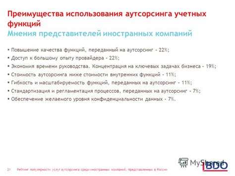 Преимущества аутсорсинга в России для иностранных бизнесов